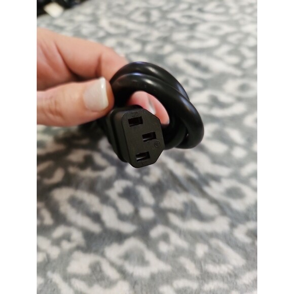 Linetek Kettle Lead Power Cable 3 Pin UK Plug For PC Monitor TV 3 Ft Cord - Picture 4 of 9